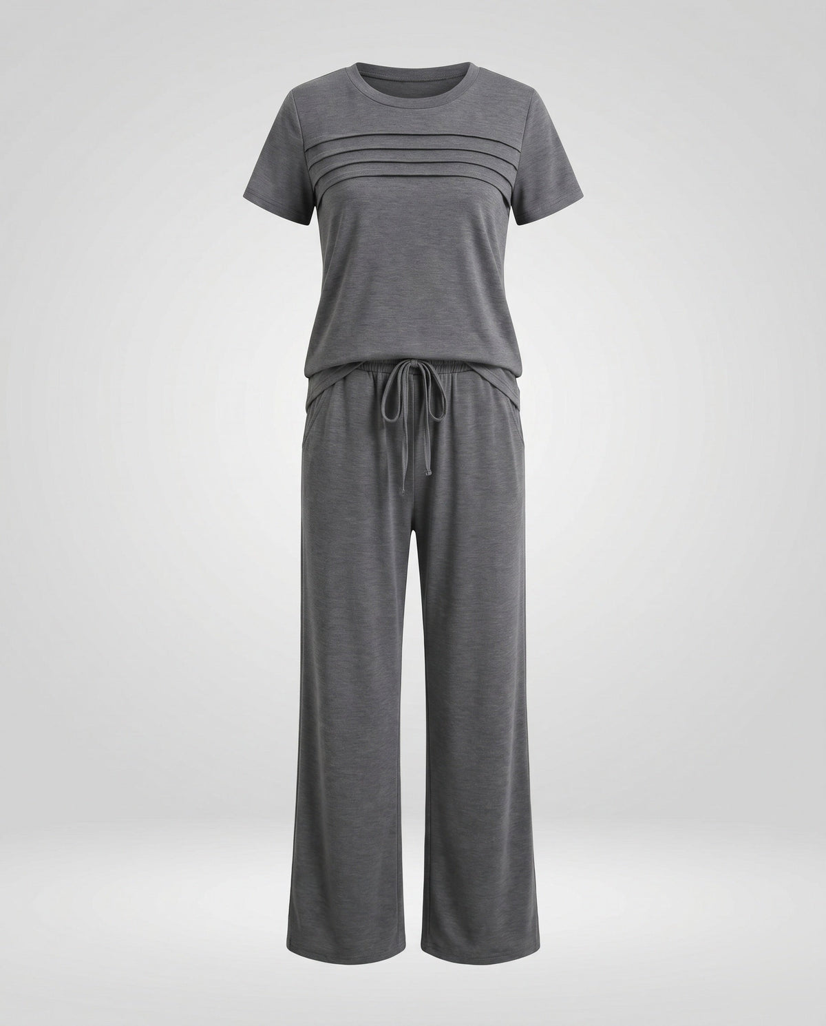 Women's Casual Lounge Set with Comfortable Elastic Waistband