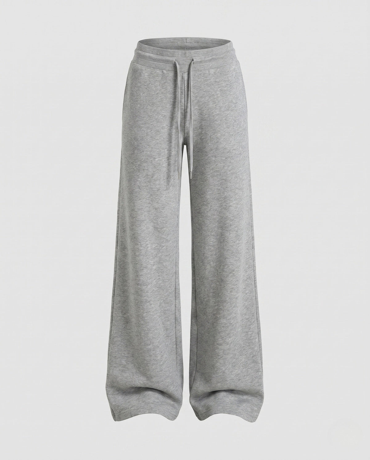 Women's High-Cut Wide Relax Sweatpants with Ribbed Waistband