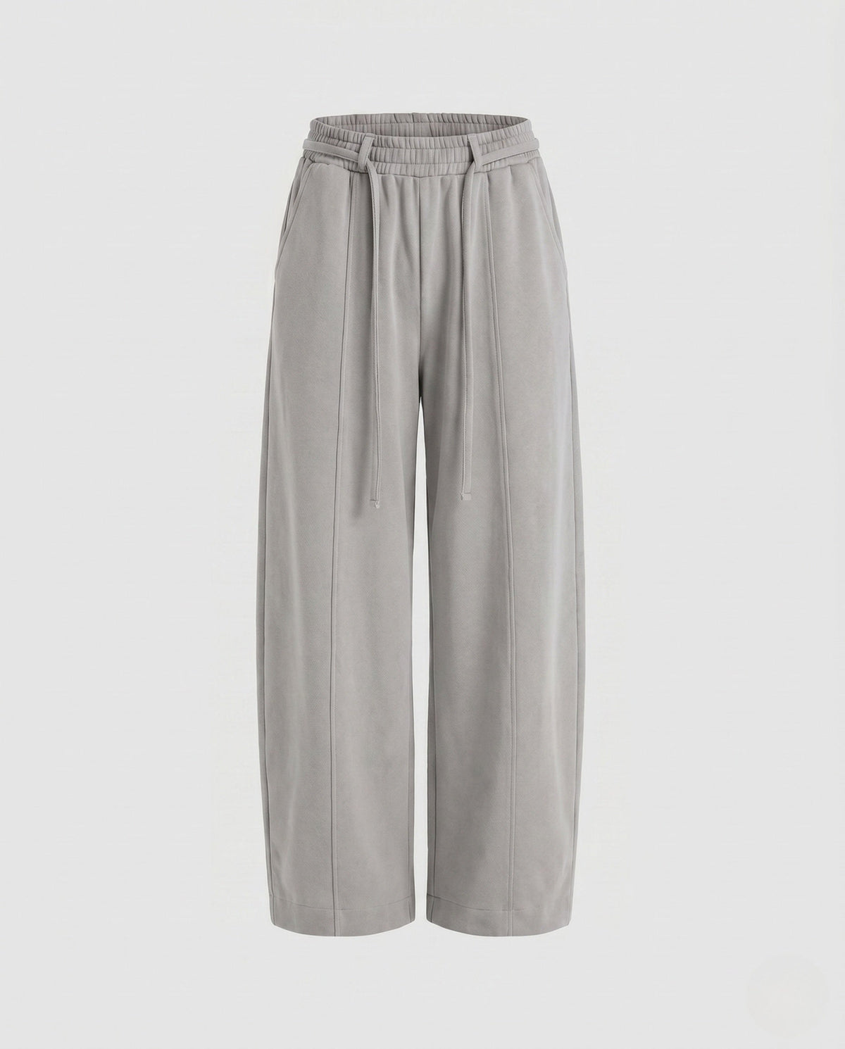 Women's High-Waisted Lounge Pants in Balloon Cut with Drawstring