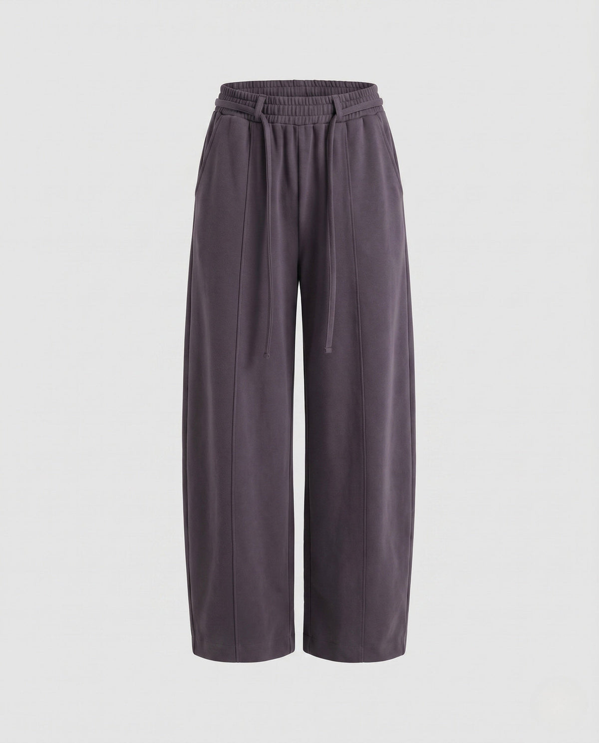 Women's High-Waisted Lounge Pants in Balloon Cut with Drawstring