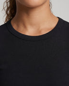 Women's Wide Flowing Pants with Contrasting Side Piping - Close-Up Detail