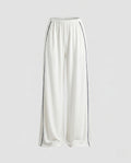 Women's Wide Flowing Pants with Contrasting Side Piping