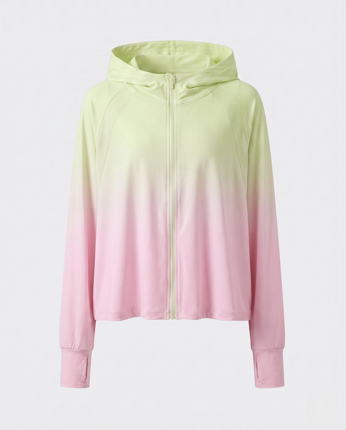 Women's Sporty Hoodie Jacket with Long Sleeves and Relaxed Fit