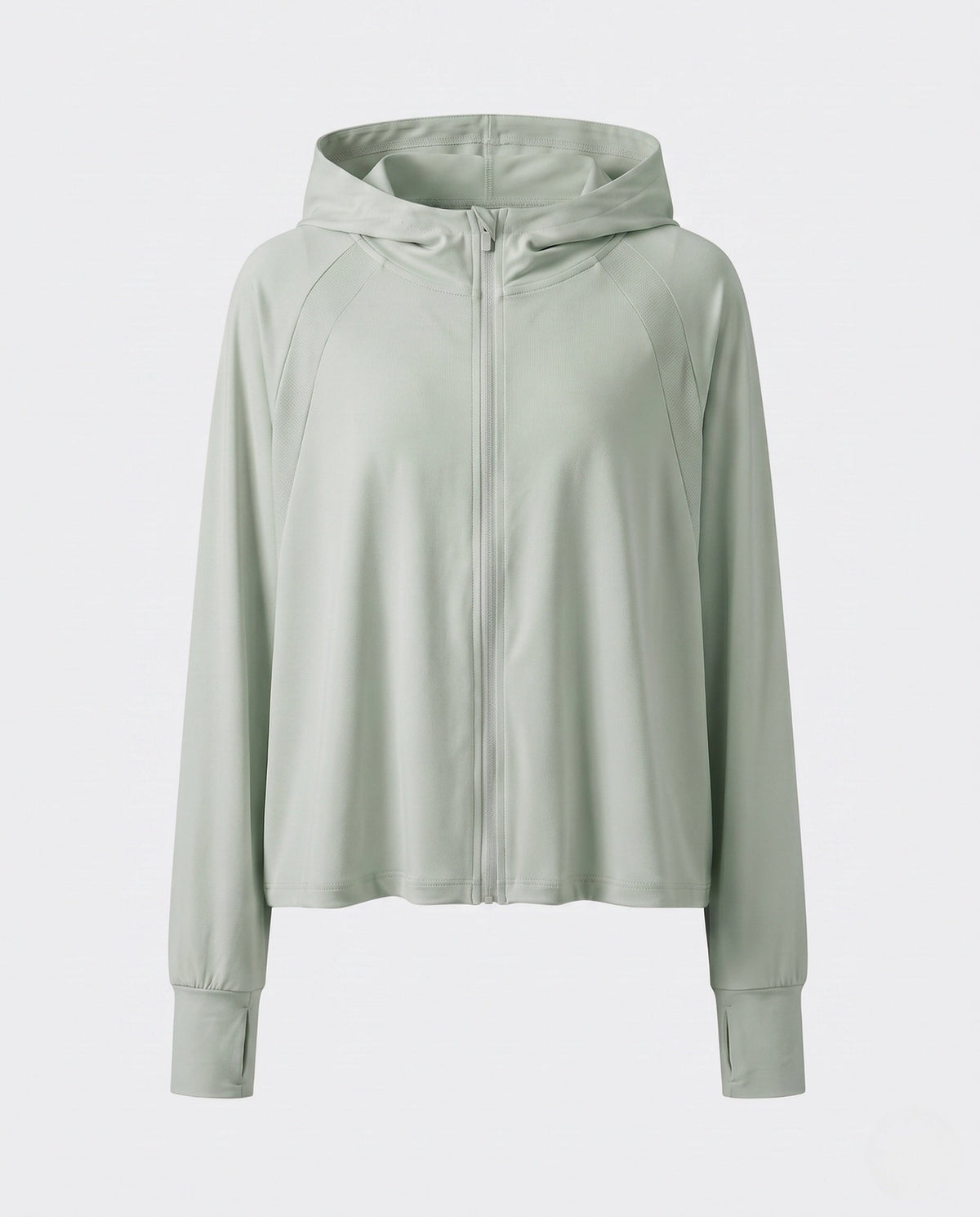 Women's Sporty Hoodie Jacket with Long Sleeves and Relaxed Fit