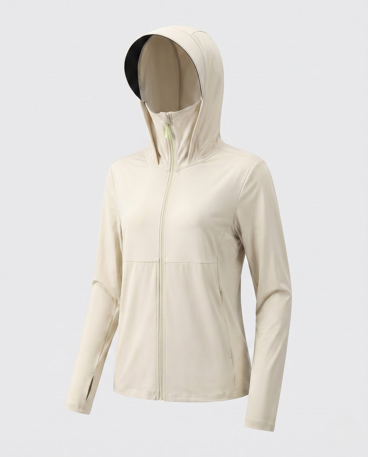 Women's Technical Sports Jacket with Hood and Breathable Inserts