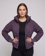 Women's Technical Transitional Jacket with Adjustable Collar - Upper Body View