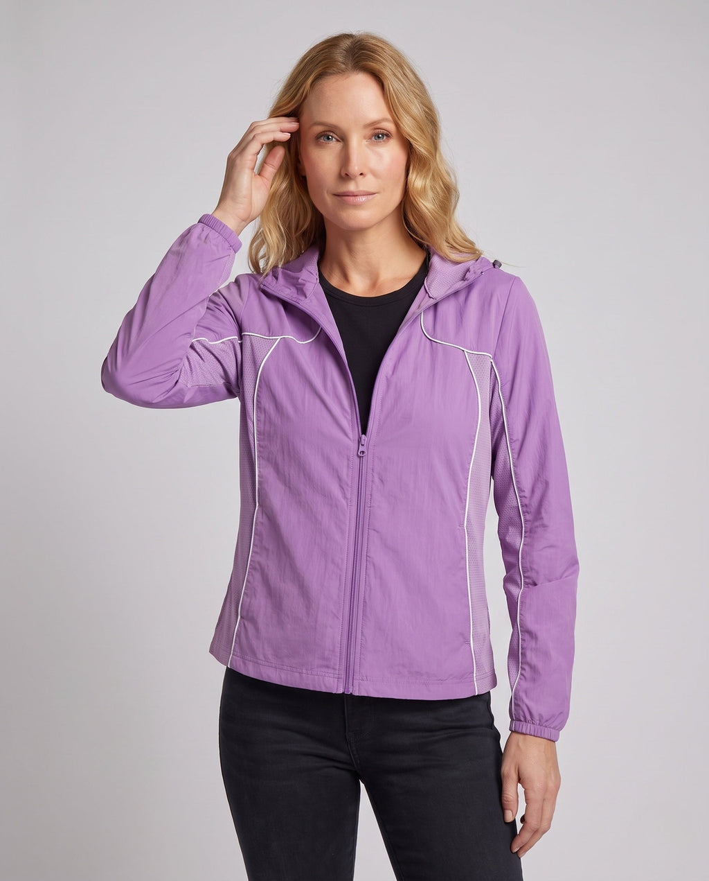 Women's Technical UV Protection Jacket with Breathable Properties - Upper Body View