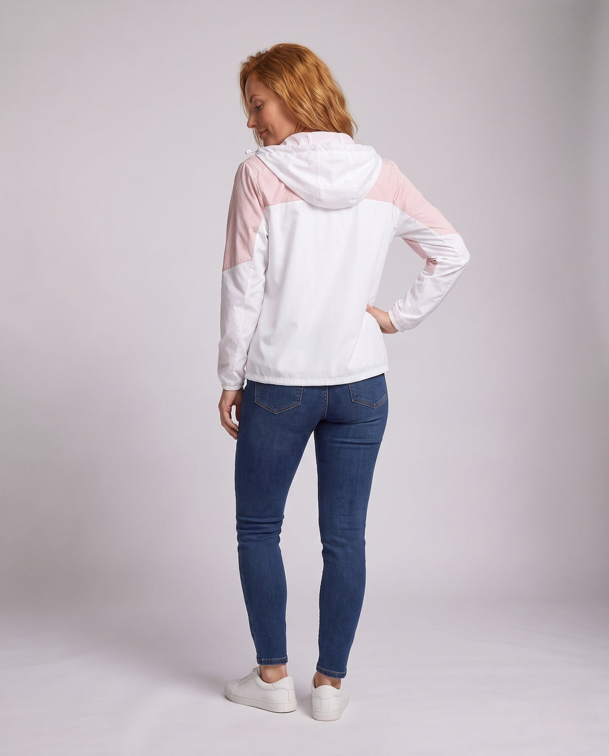Women's Ultra-Light UV Protection Jacket with Hood - Back View
