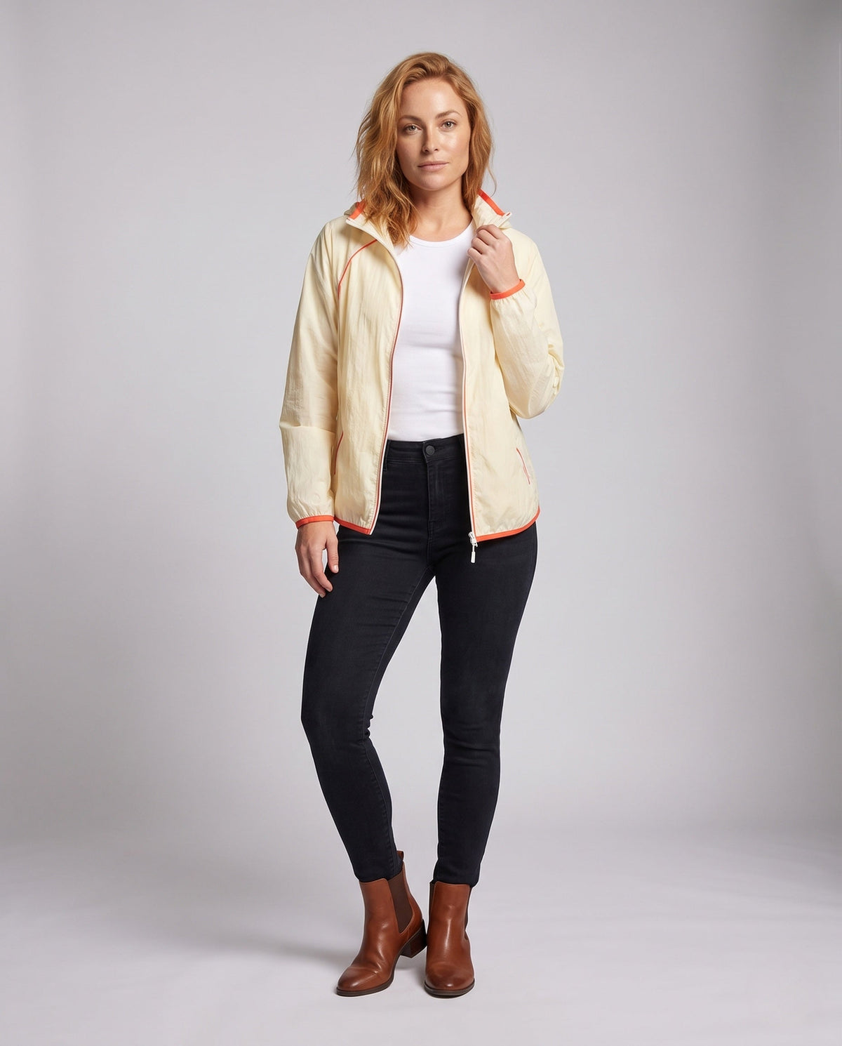Women's UV Protection Jacket with Removable Hood - Front View