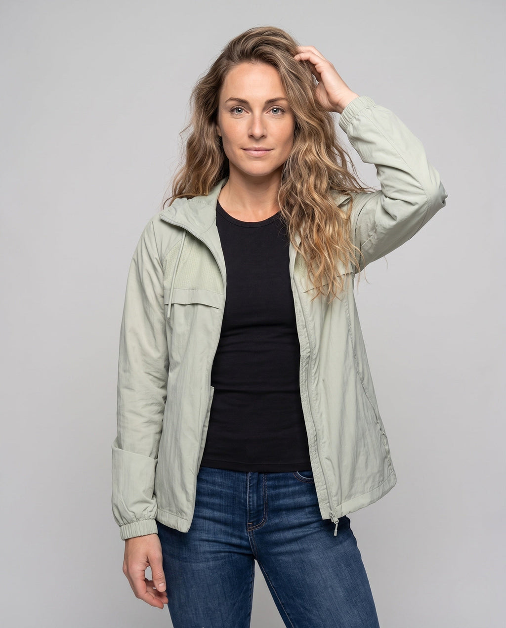 Women's Versatile Functional Jacket with Breathable Properties - Upper Body View