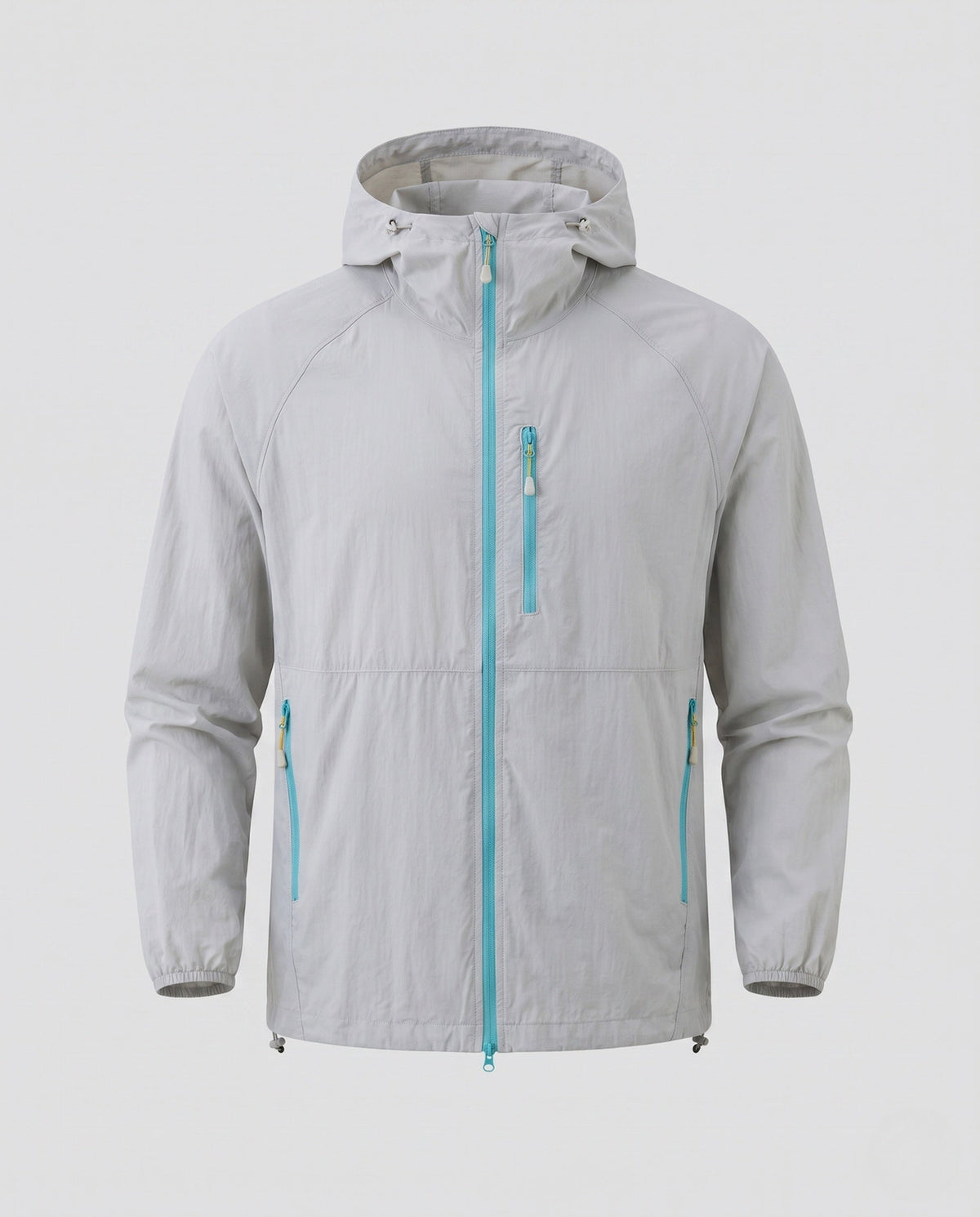 Women's Waterproof Lightweight Jacket with Functional Zipper Pockets