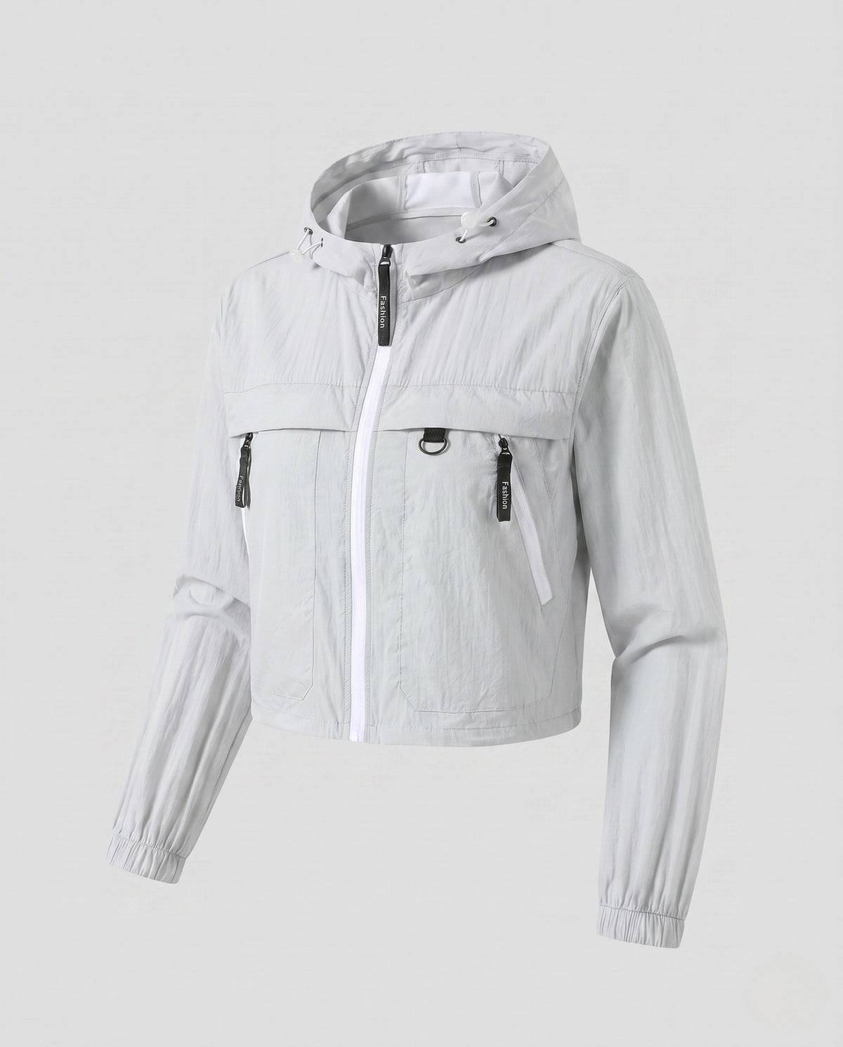Women's Short Multifunctional Outdoor Jacket with Hood