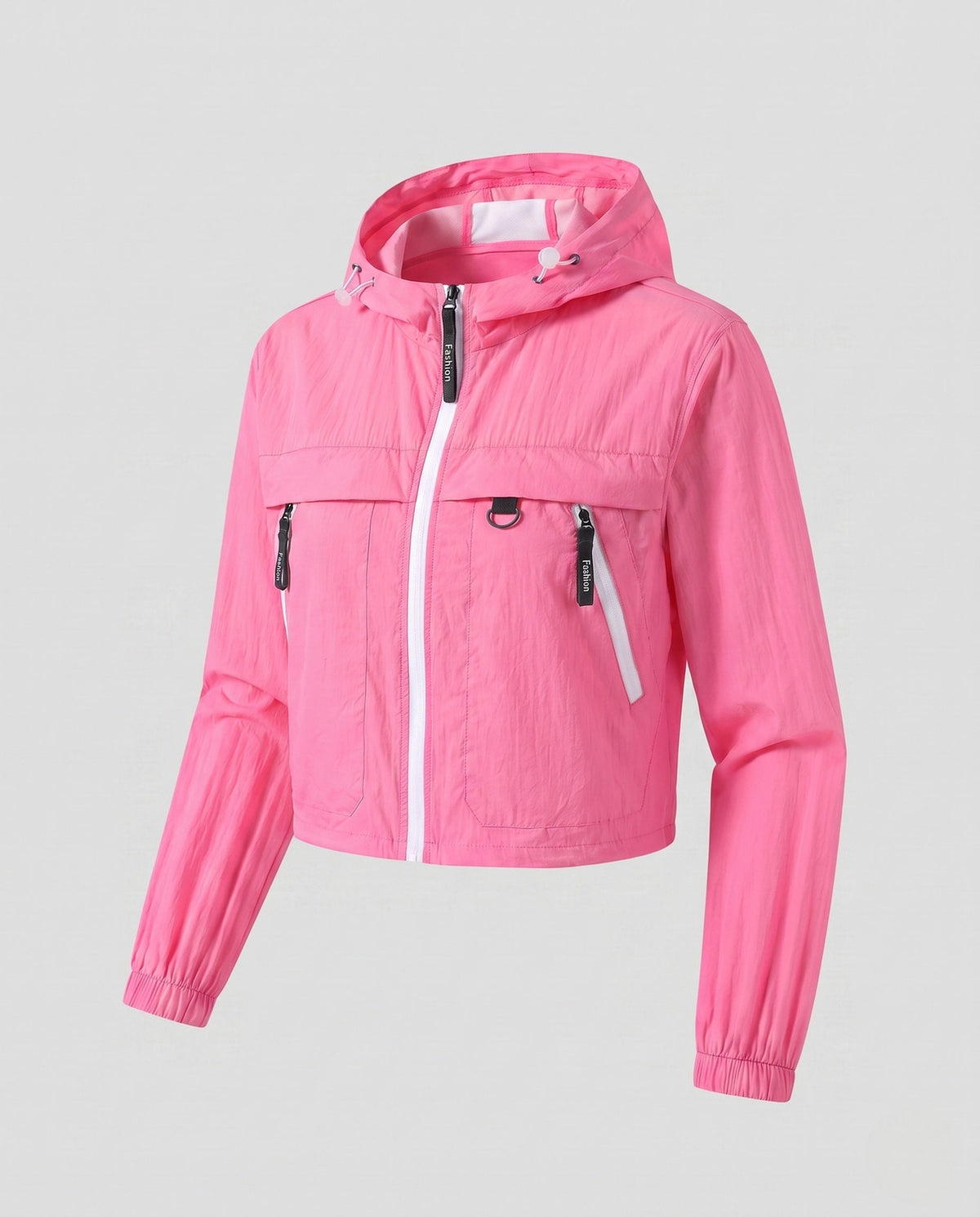 Women's Short Multifunctional Outdoor Jacket with Hood