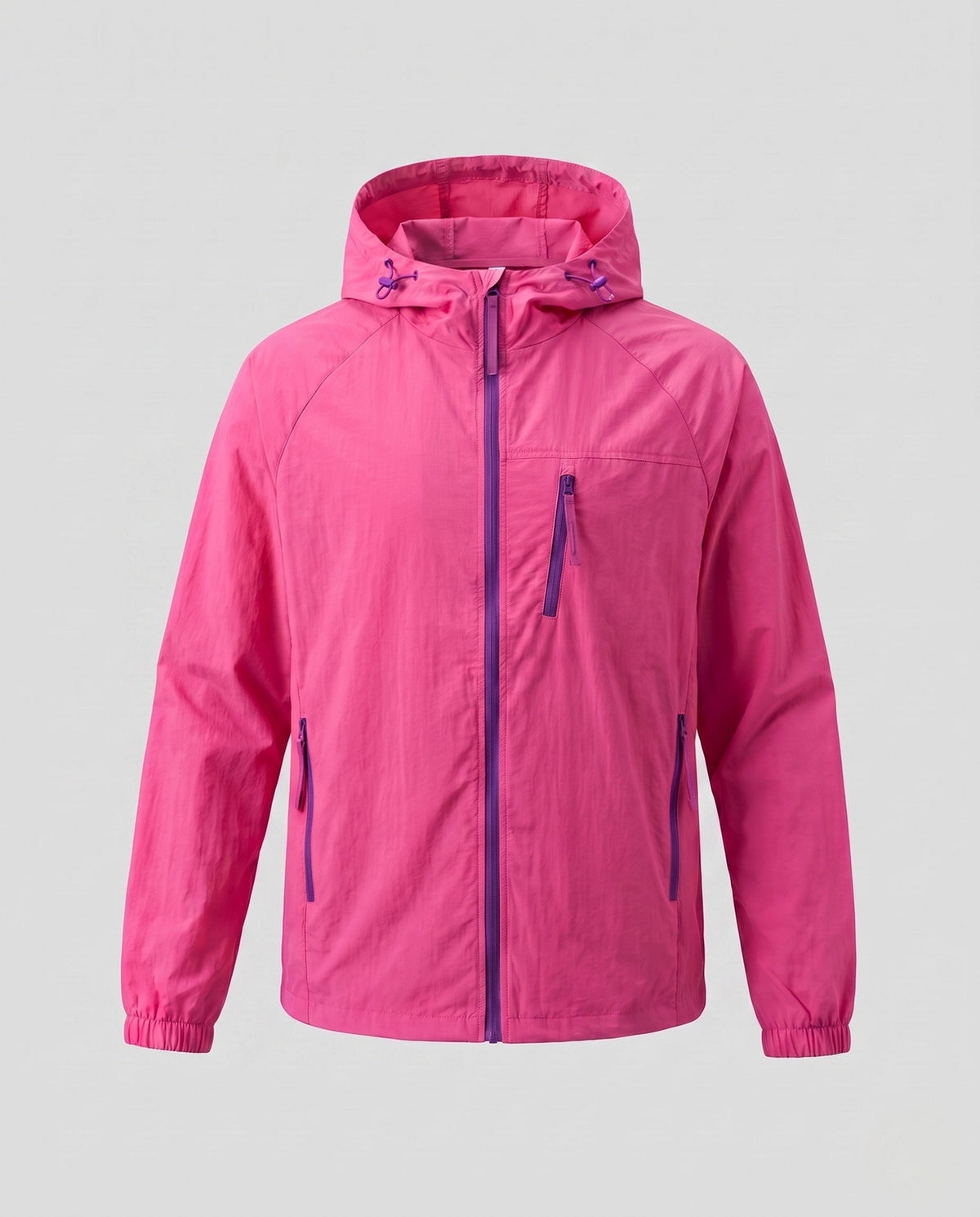 Women's Lightweight Outdoor Jacket with Adjustable Hood Area
