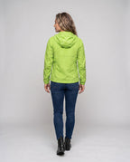 Women's Lightweight Rain Jacket with Breathable Features - Back View