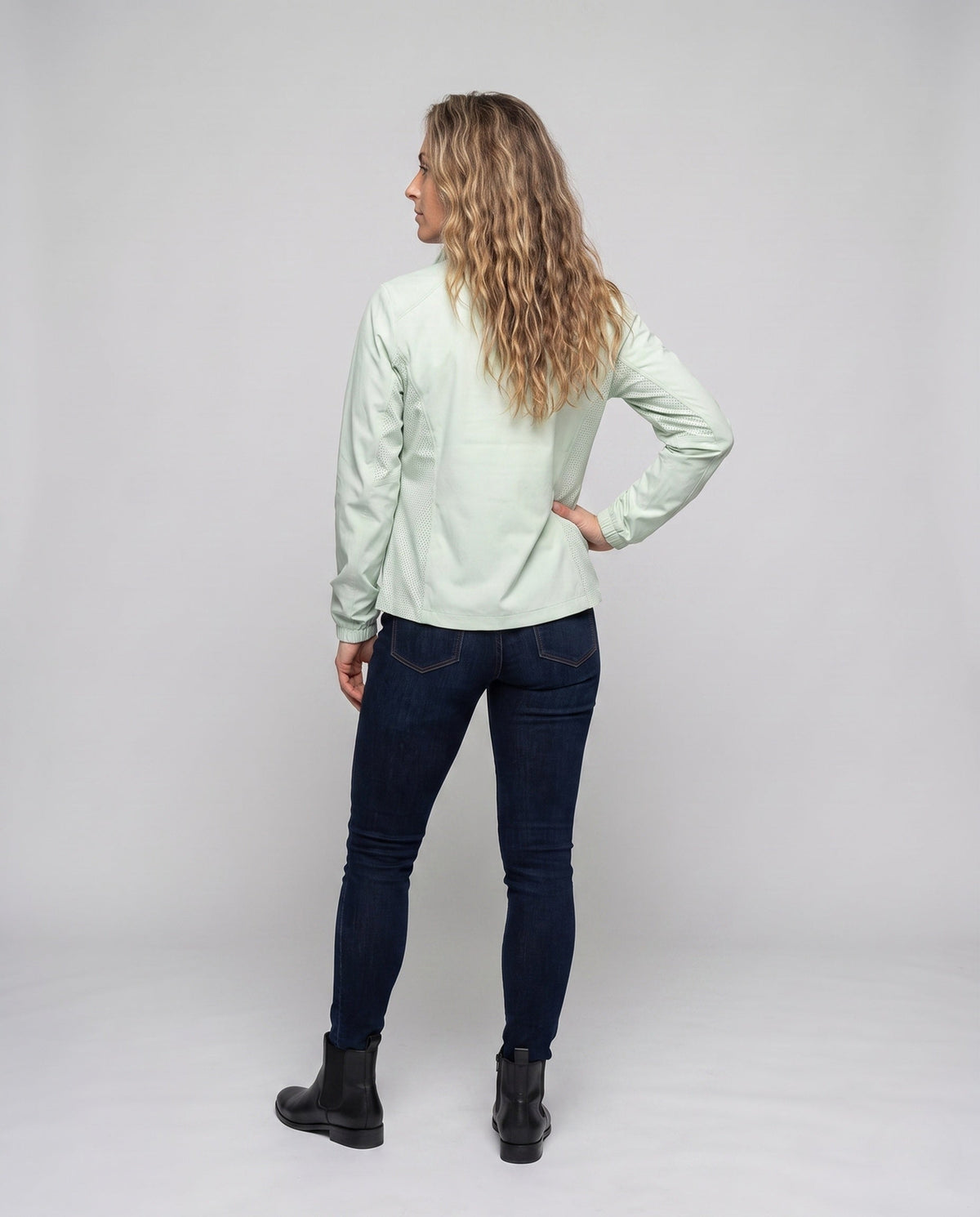 Women's Lightweight Transition Jacket with Optimal Weather Protection - Back View