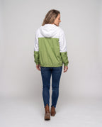 Women's Lightweight Transition Jacket with Adjustable Hood - Back View
