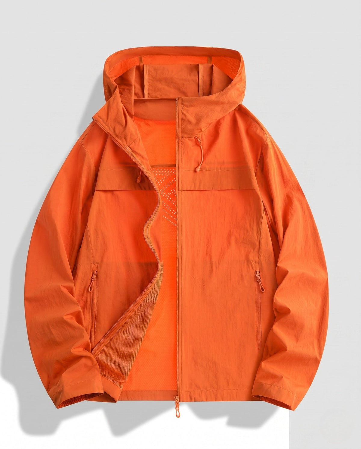 Women's Lightweight, Windproof Sports Jacket with Adjustable Hood