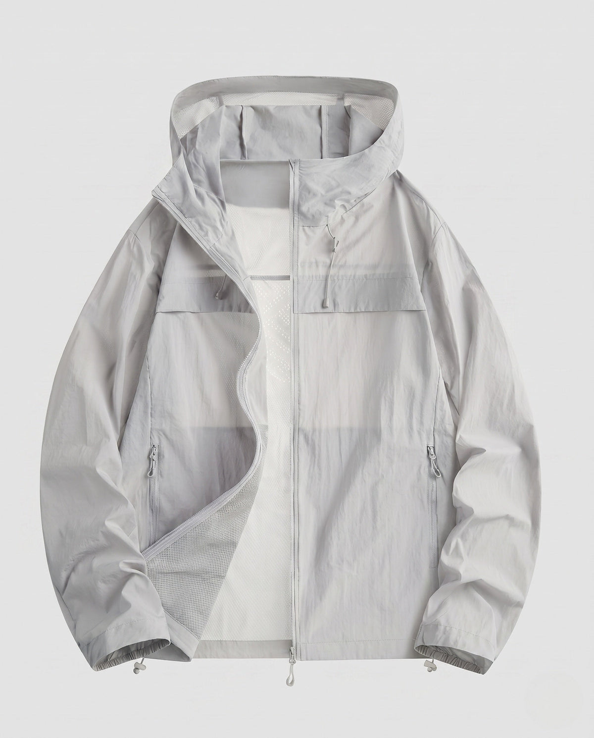 Women's Lightweight, Windproof Sports Jacket with Adjustable Hood