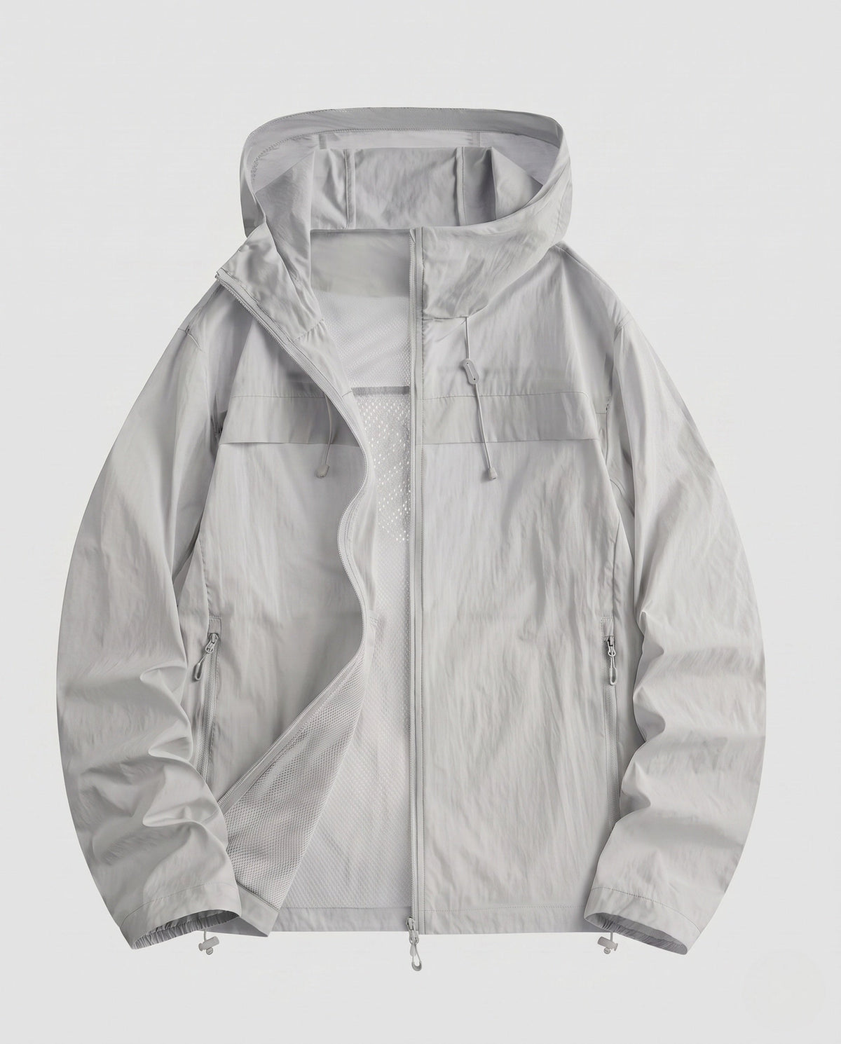 Women's Lightweight, Windproof Sports Jacket with Adjustable Hood