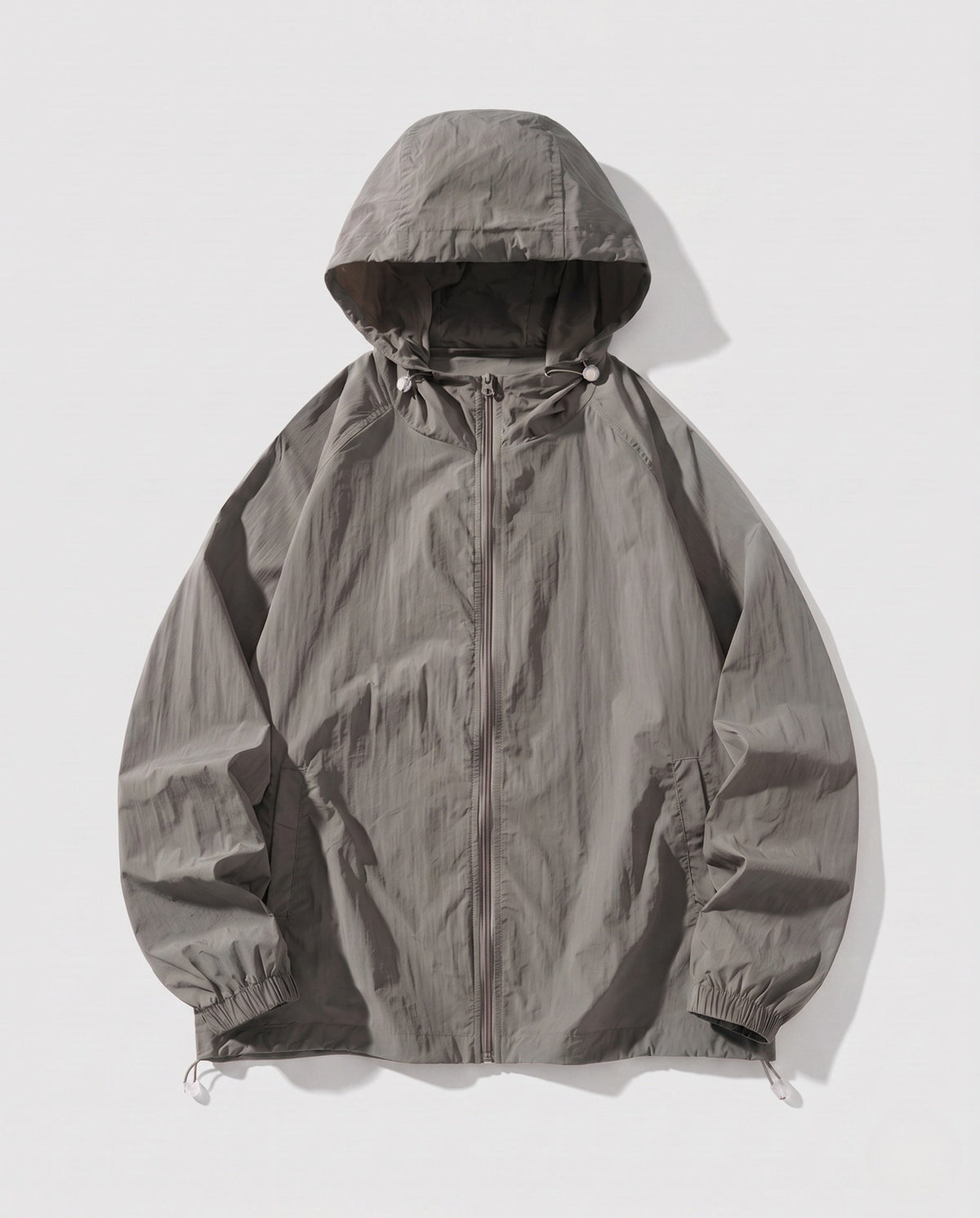 Women's Lightweight Windbreaker with Adjustable Hood