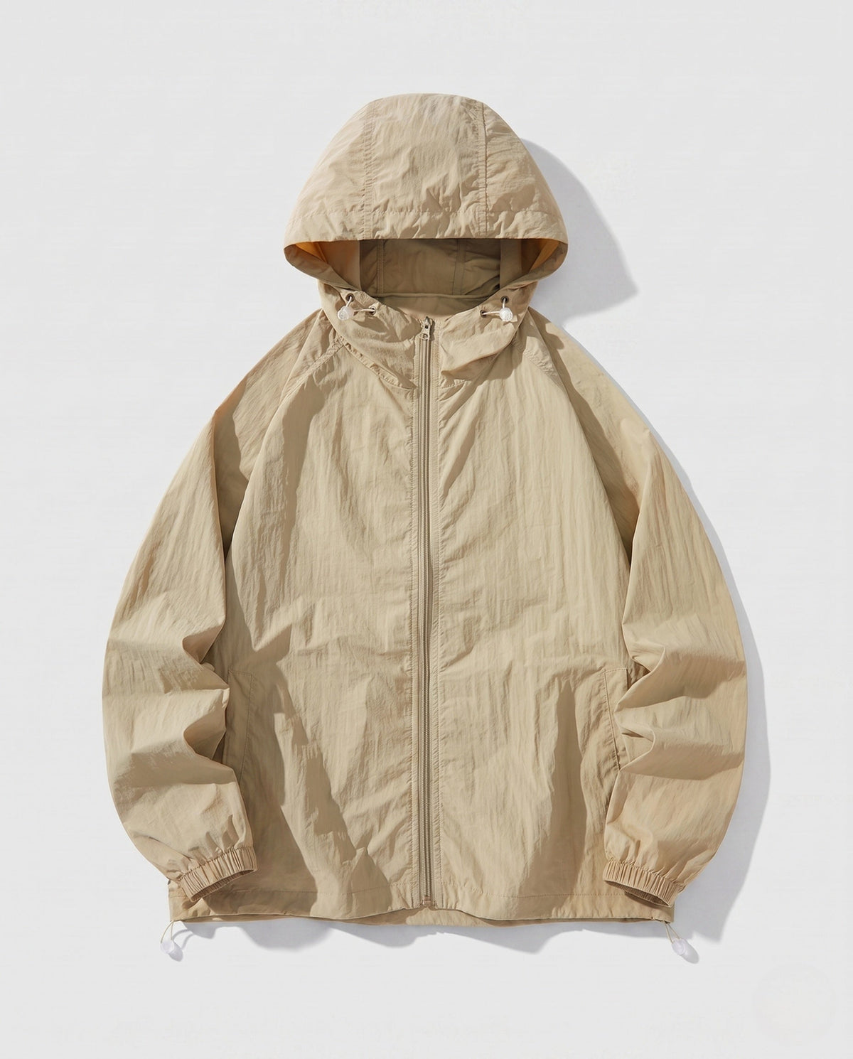 Women's Lightweight Windbreaker with Adjustable Hood