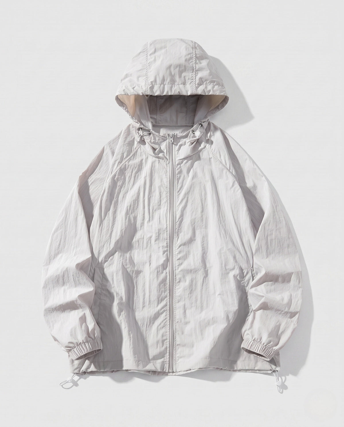 Women's Lightweight Windbreaker with Adjustable Hood