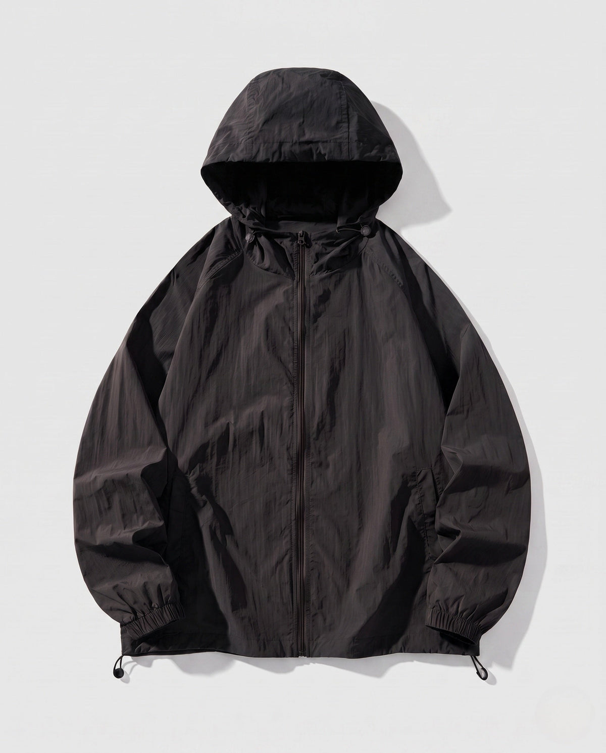 Women's Lightweight Windbreaker with Adjustable Hood