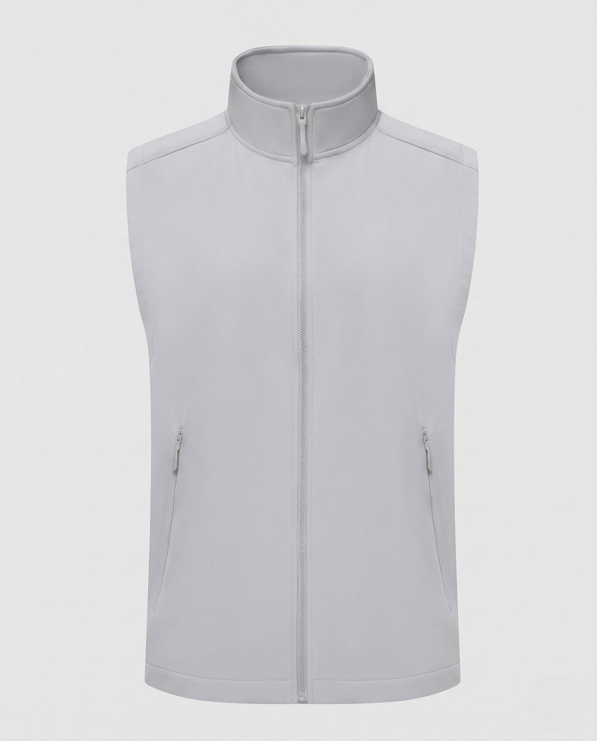 Women's Sporty Quilted Vest with High Collar