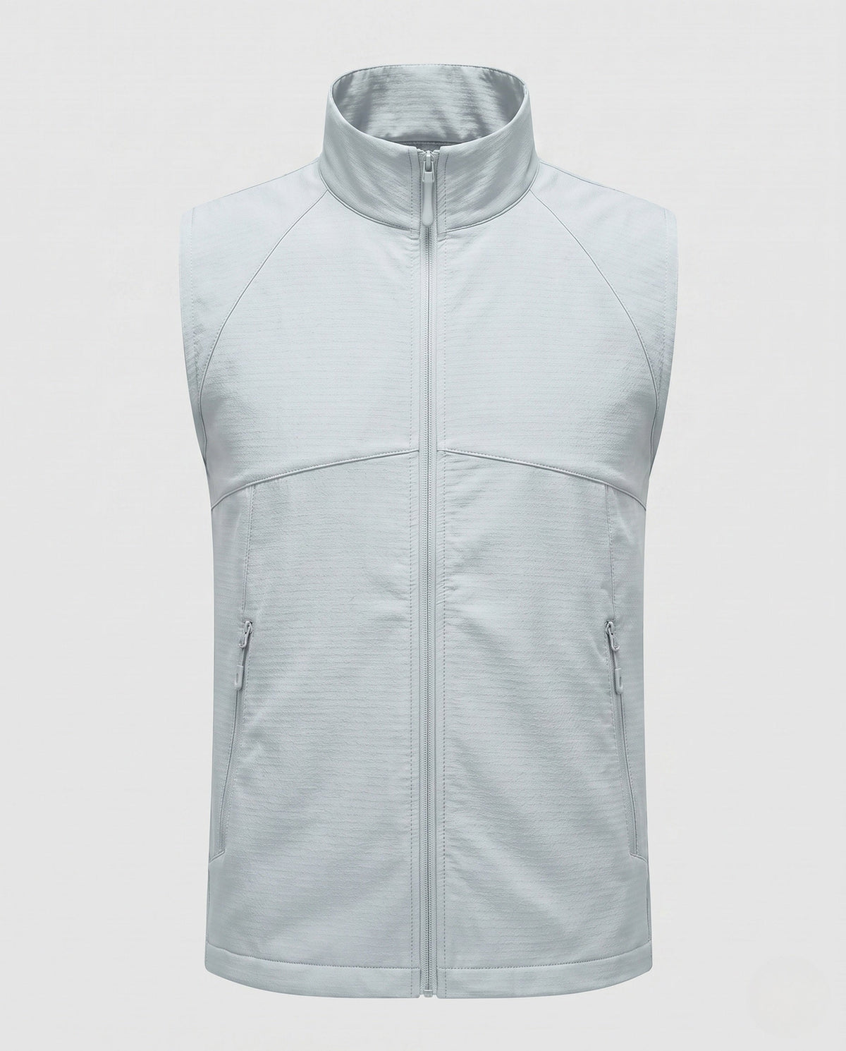 Women's Sporty Quilted Vest with High Collar
