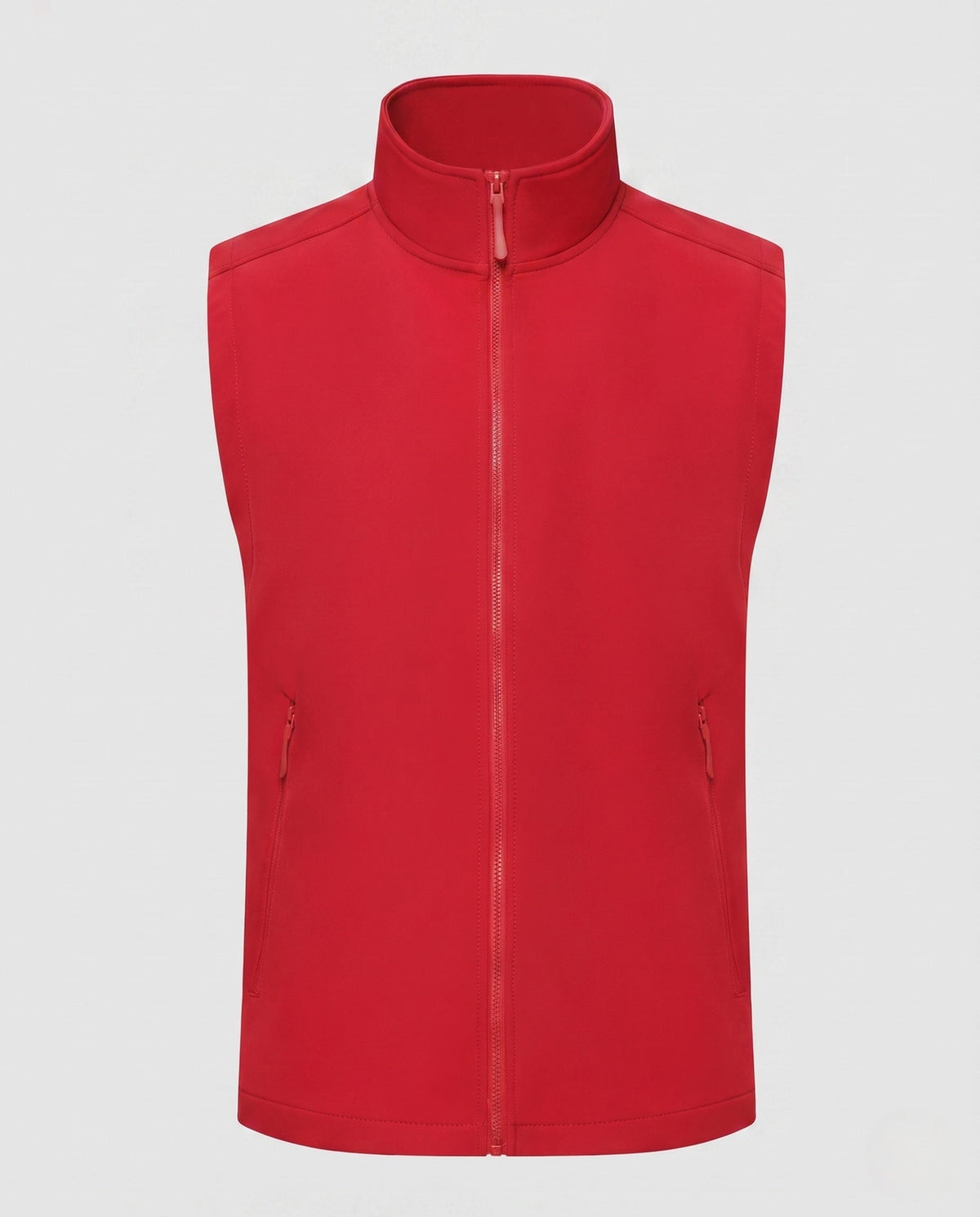 Women's Sporty Quilted Vest with High Collar