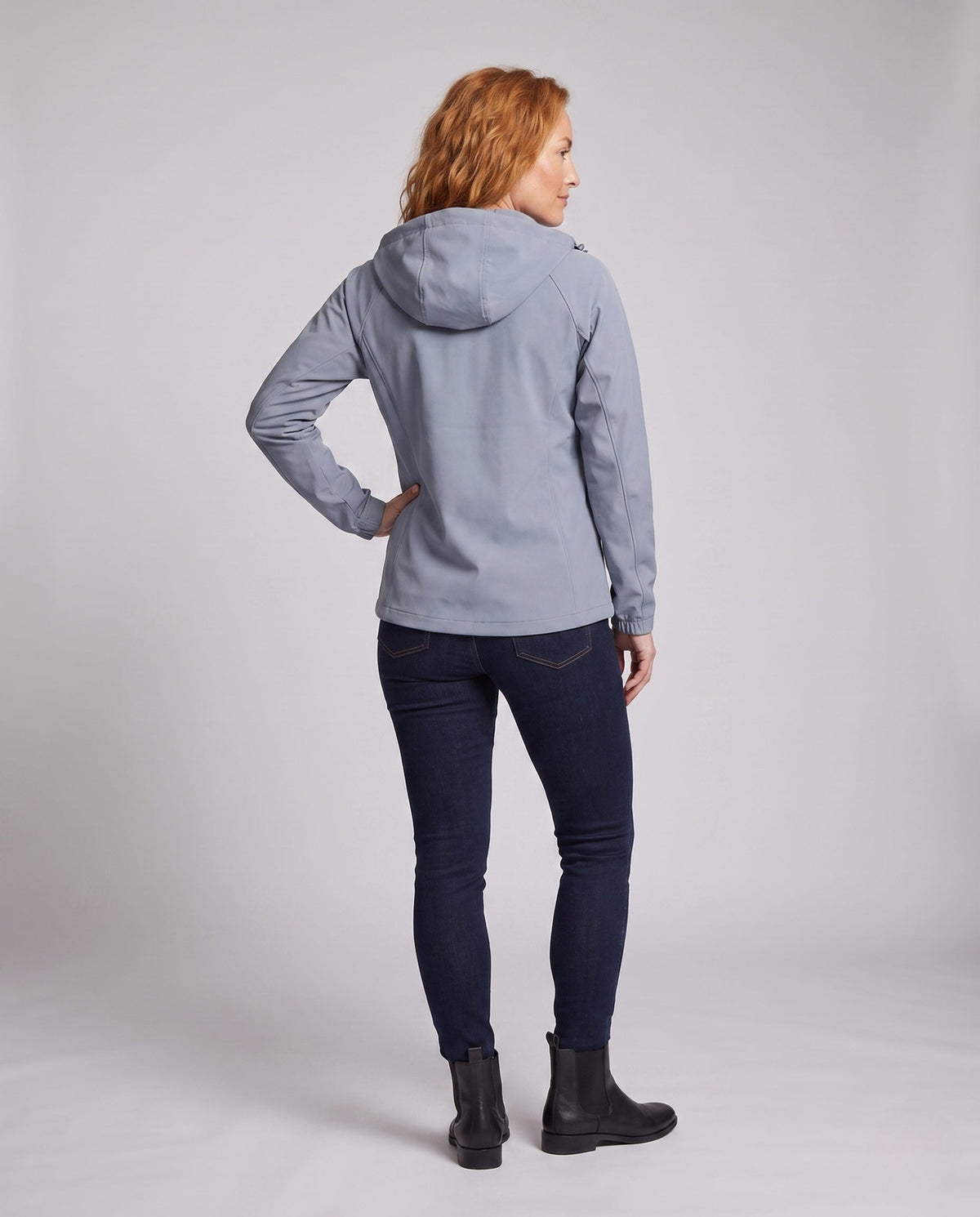 Women's UV Protection Jacket with Removable Hood - Back View