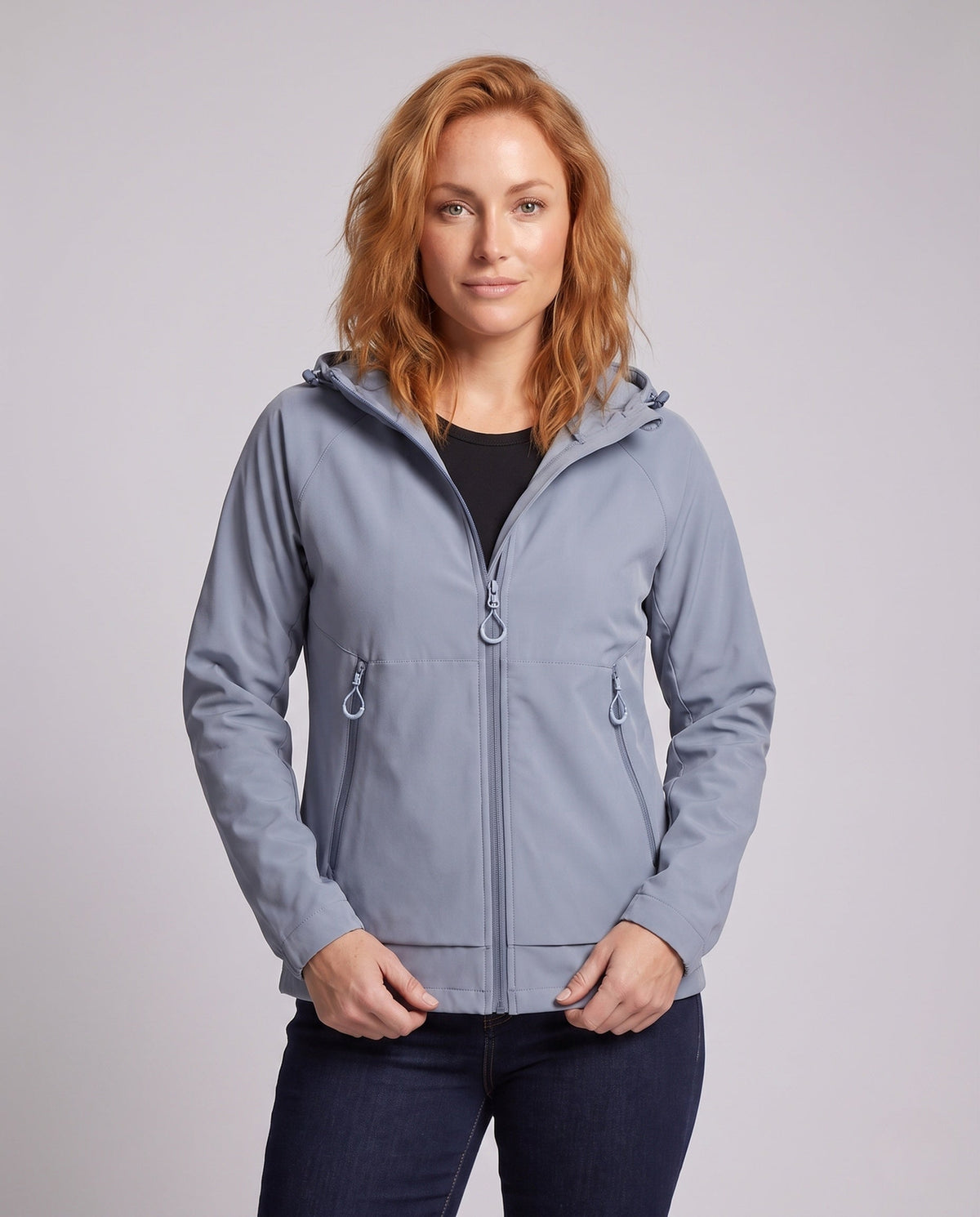 Women's UV Protection Jacket with Removable Hood - Upper Body View