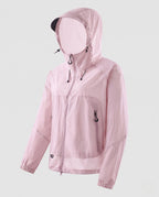 Women's Windproof Softshell Jacket with Adjustable Hood