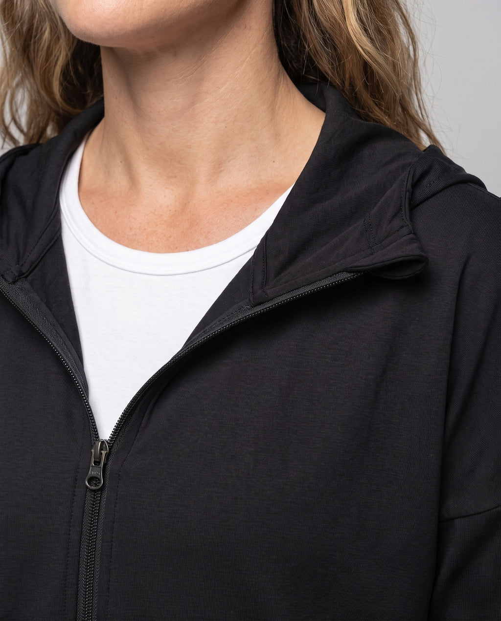 Women's UV Protection Hooded Sweater - Close-Up Detail
