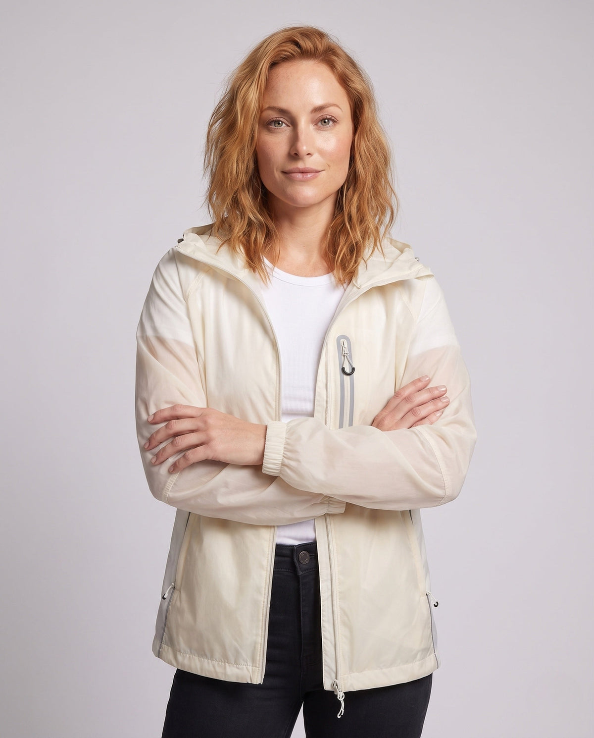 Women's Breathable Leisure Jacket - Upper Body View