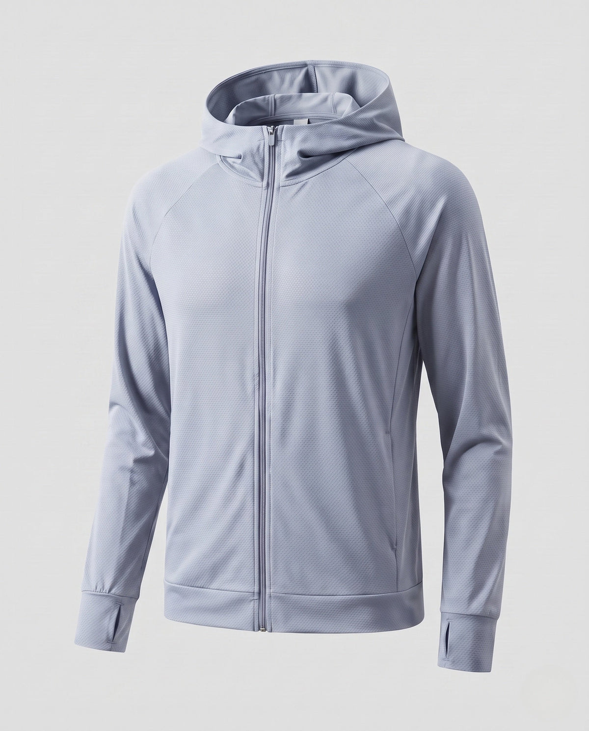 Women's Breathable Sports Jacket with Hood and Full-Length Zipper