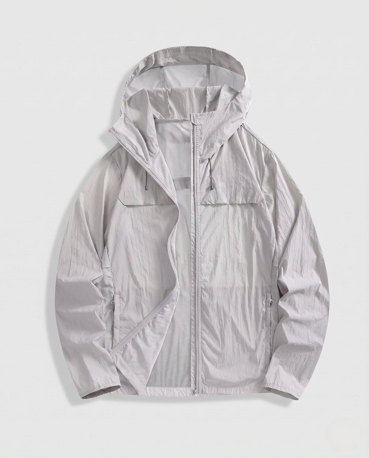Women's Breathable UV Protection Jacket with Adjustable Hood Collar