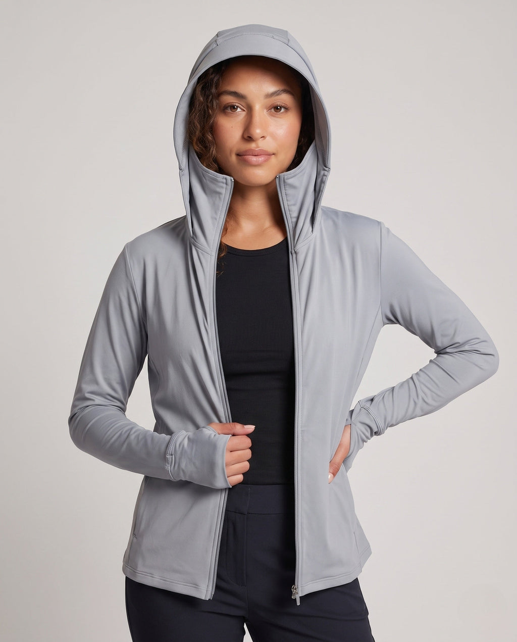 Women's Breathable UV Protection Jacket - Upper Body View
