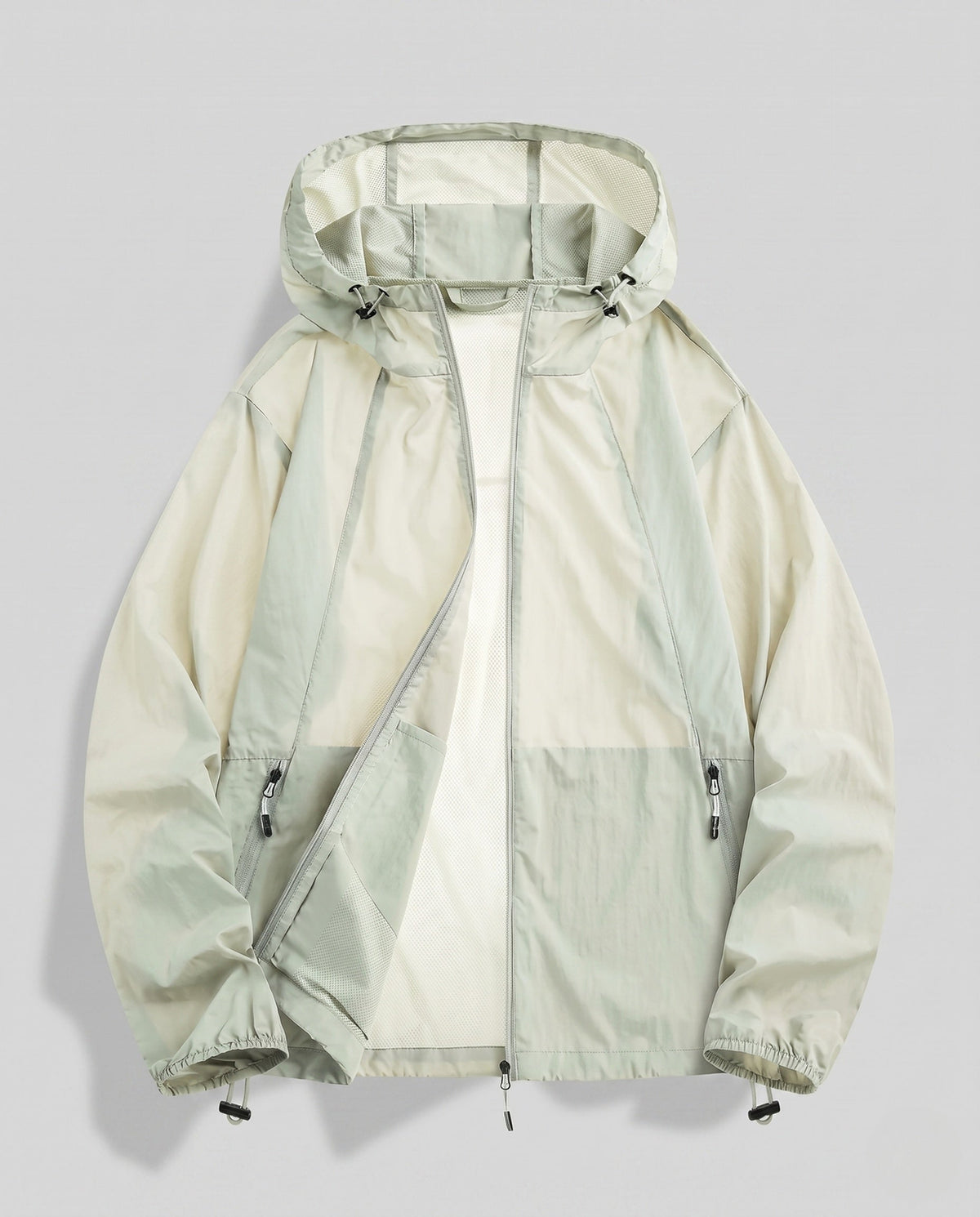Women's Breathable Windbreaker Jacket with Adjustable Hood