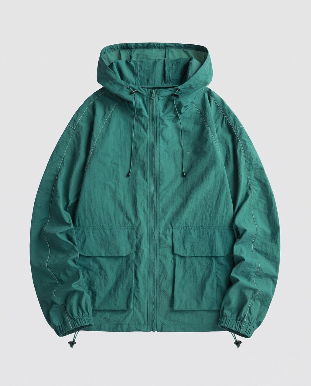 Women's Functional Jacket with Breathable Inserts and Adjustable Hood