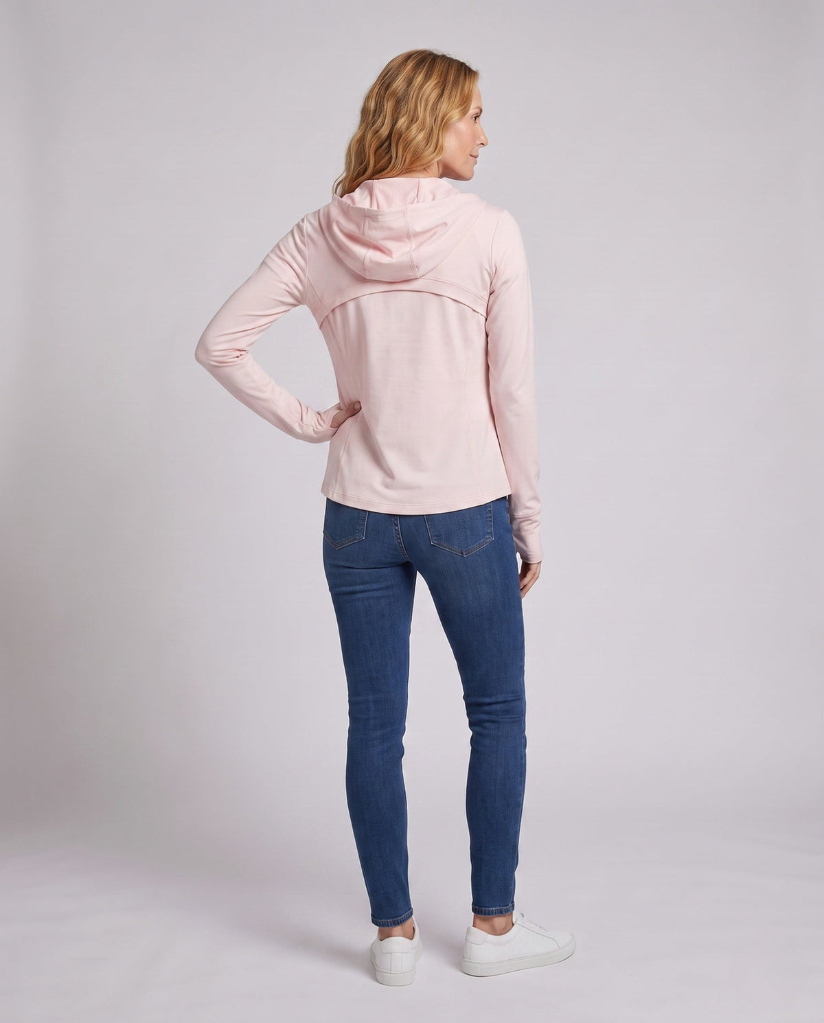Women's Functional Jacket with UV Protection and Breathable Material - Back View
