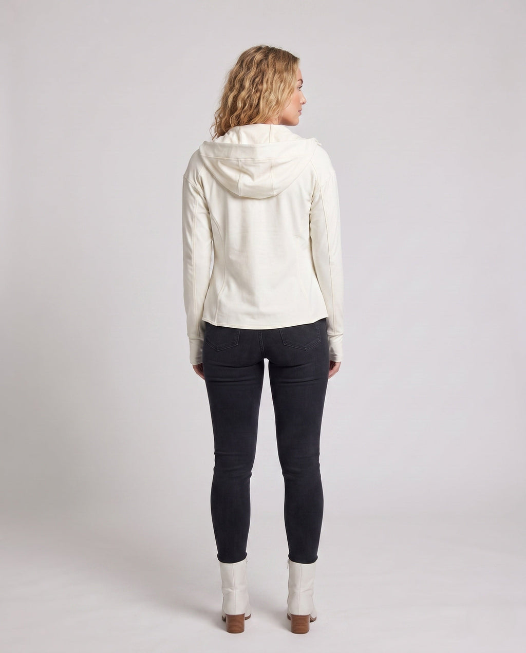 Women's Lightweight Functional Jacket with Adjustable Hood - Back View