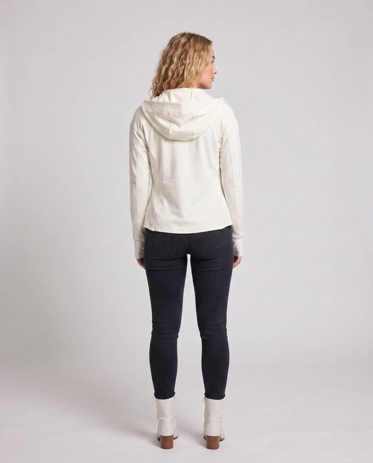 Women's Lightweight Functional Jacket with Adjustable Hood - Back View