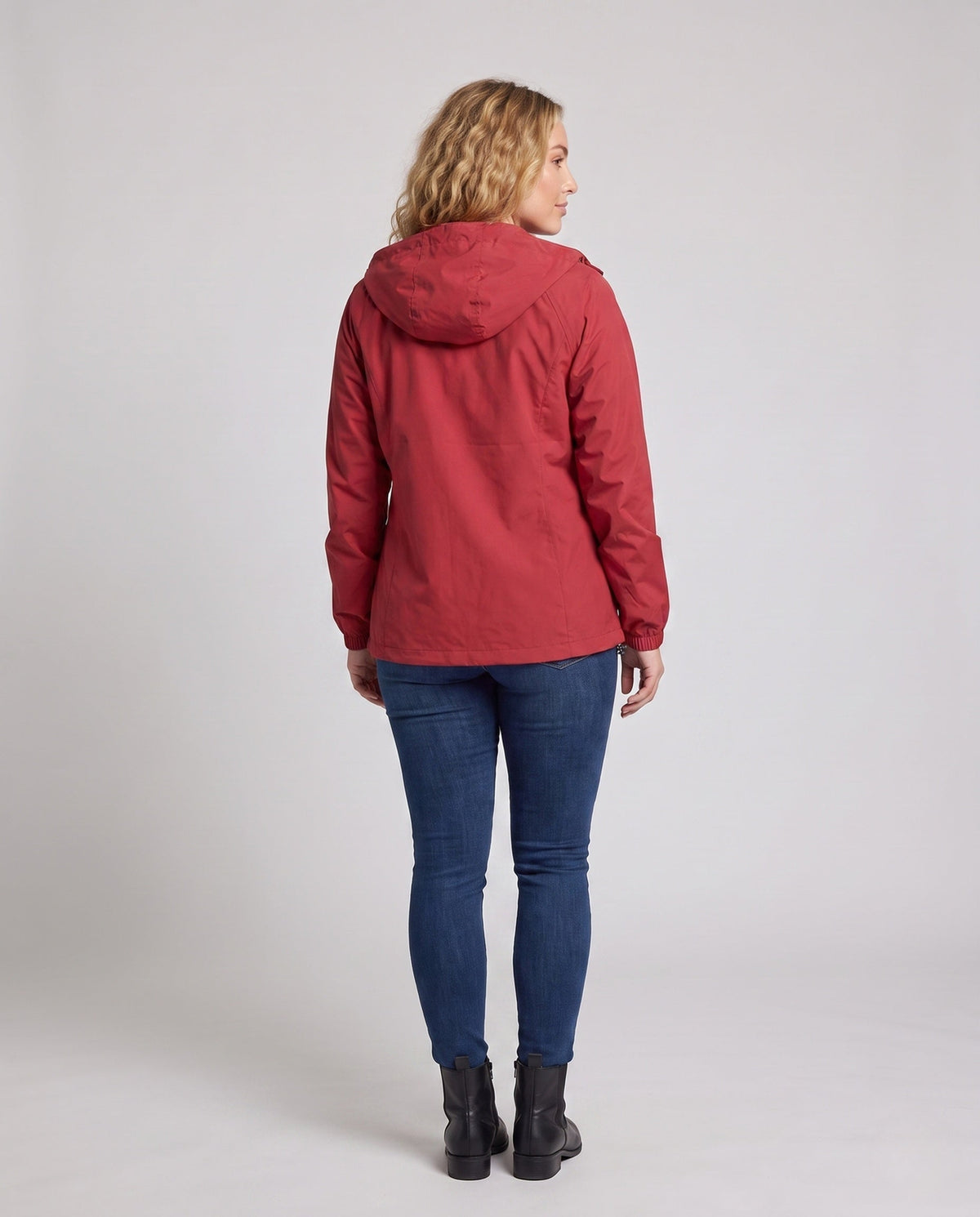 Women's Lightweight Outdoor Jacket with Practical Side Pockets - Back View