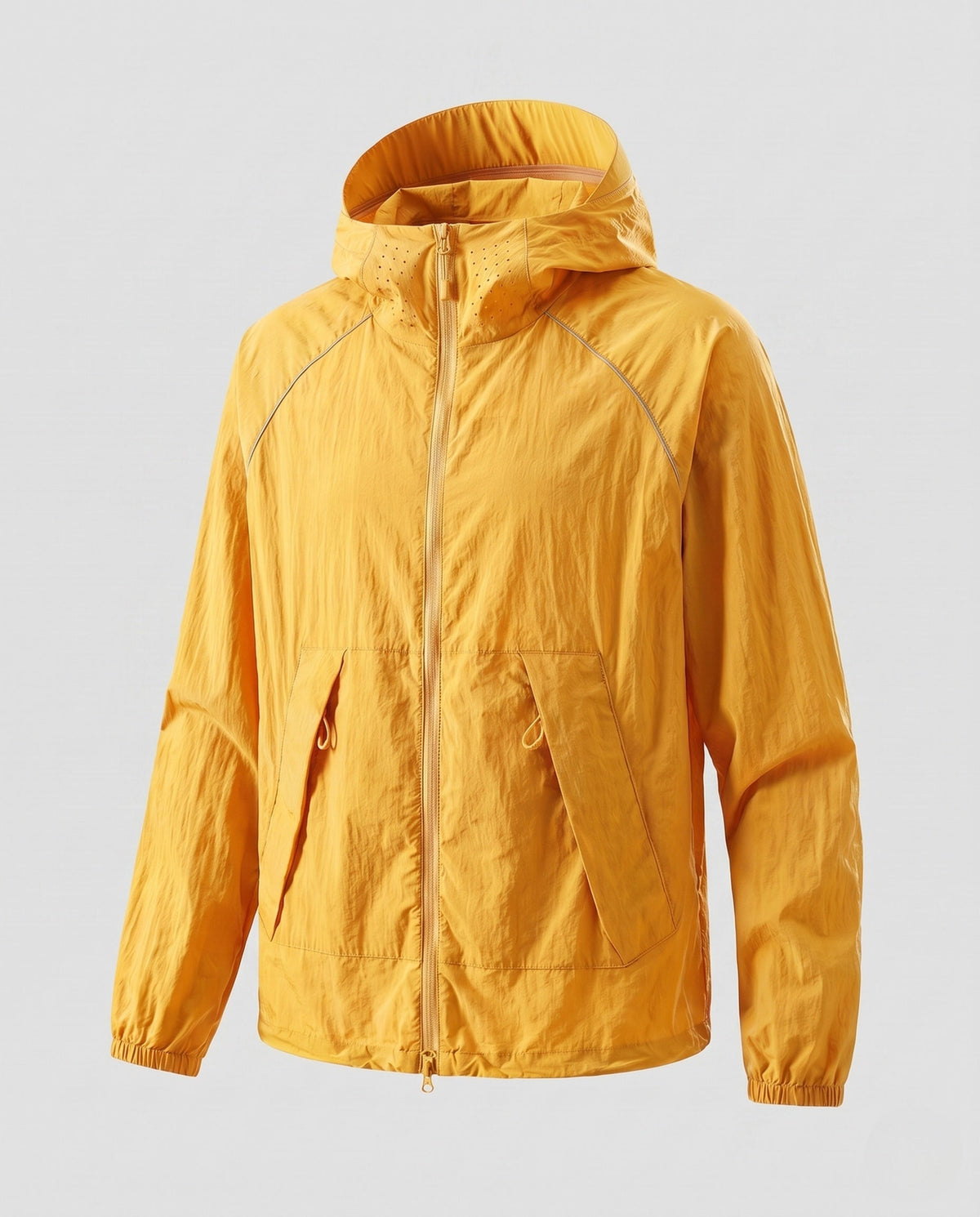 Women's Lightweight Outdoor Jacket with Adjustable Hood Design