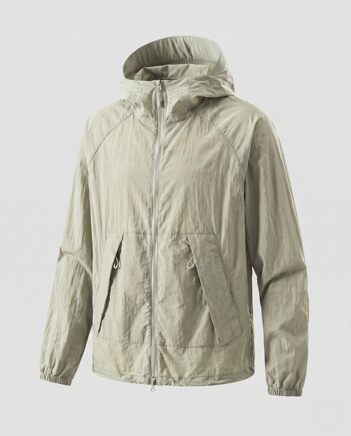 Women's Lightweight Outdoor Jacket with Adjustable Hood Design