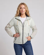 Women's Lightweight Cycling Jacket with Practical Hood Design - Upper Body View
