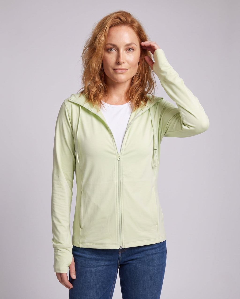 Women's Lightweight Sports Jacket - Upper Body View