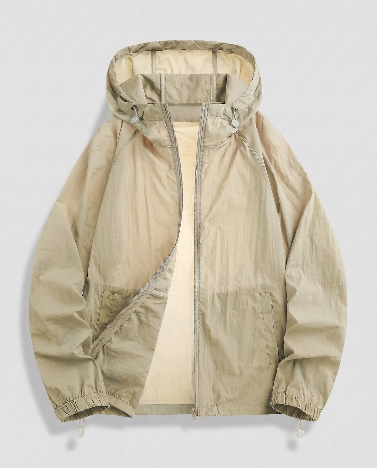 Women's Lightweight Transitional Jacket with Practical Pockets, Hood